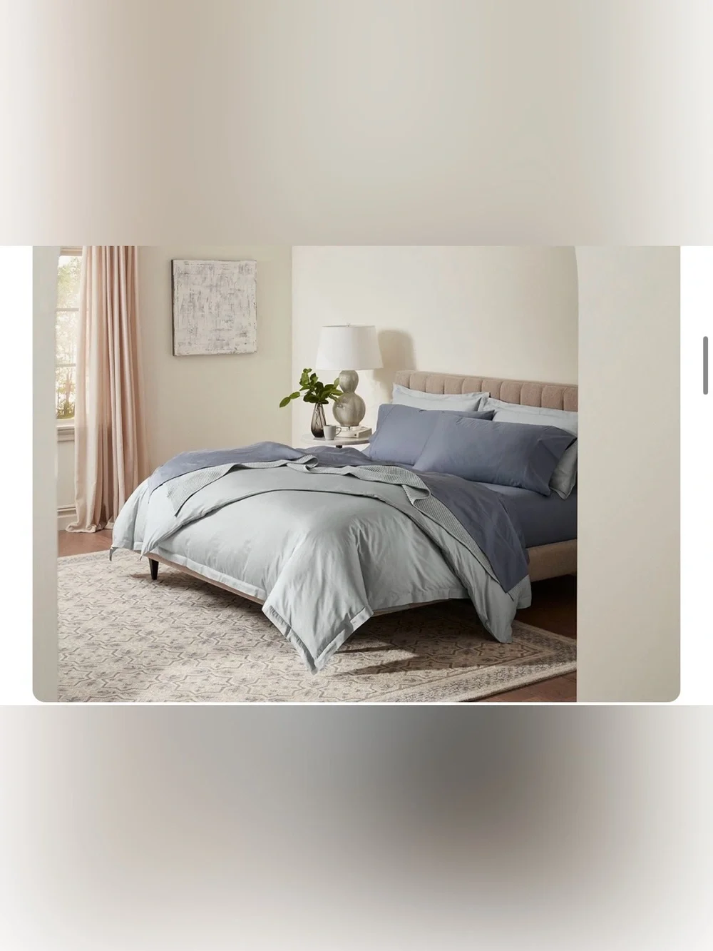 NWT Boll & Branch Signature Hemmed Sheet Set color is mineral